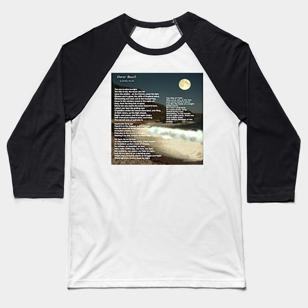 Dover Beach Baseball T-Shirt by KayeDreamsART